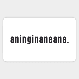 Dundonian Saying aninginaneana. Sticker